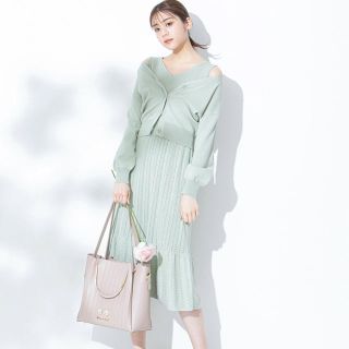 ジルバイジルスチュアート(JILL by JILLSTUART)のジルバイジルスチュアート  スカシニットワンピカーデセット(セット/コーデ)