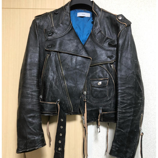 新作モデル W)taps - ライダースジャケット 黒 Sugarhill☆19aw