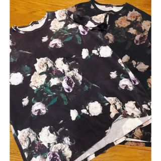 ラッドミュージシャン(LAD MUSICIAN)のラッドミュージシャン　17ss ビッグローズ　薔薇柄tシャツ 美品　2着セット(Tシャツ/カットソー(半袖/袖なし))