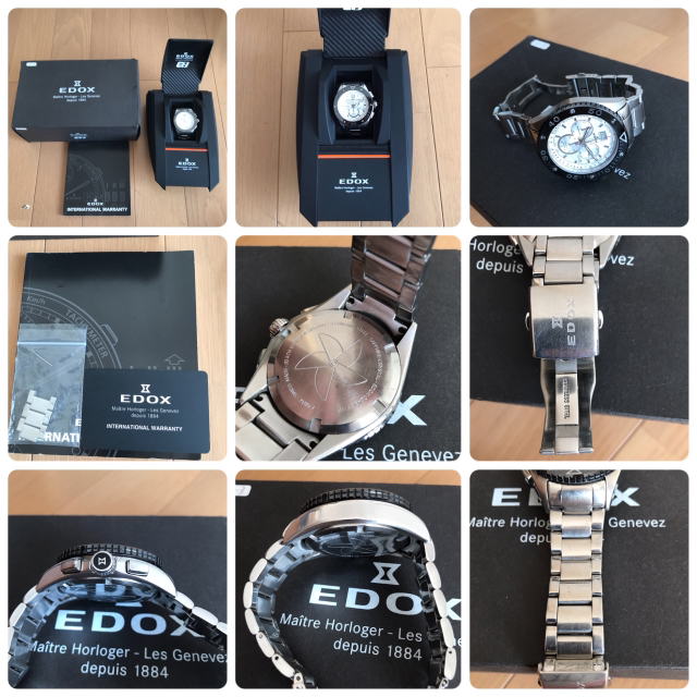 EDOX(エドックス)のアイスマン様専用エドックスEDOXクロノオフショア1 新旧モデル2本セット 中古 メンズの時計(腕時計(アナログ))の商品写真