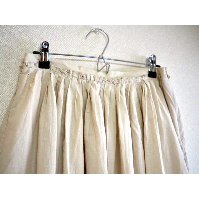 SLOBE IENA(スローブイエナ)の【SLOBE IENA】麻綿ギャザーロングスカート レディースのスカート(ロングスカート)の商品写真