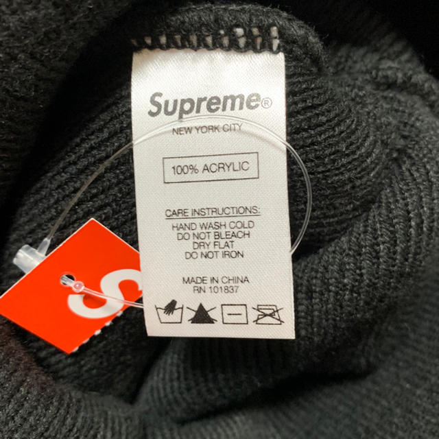 20ss supreme reserved beanie 黒 美品 タグ付き