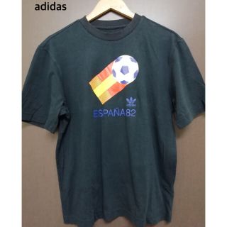 アディダス(adidas)のadidas トレファイルロゴTシャツ　メンズM 古着(Tシャツ/カットソー(半袖/袖なし))