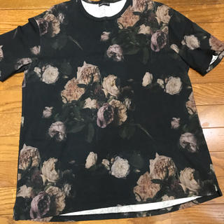 セール時期 LAD Tシャツ 薔薇 ローズ ラッドミュージシャン MUSICIAN Tシャツ/カットソー(半袖/袖なし)