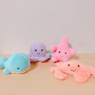 ジェラートピケ(gelato pique)のjellycat  大人気完売品　ふわふわのかに　新品(ぬいぐるみ)