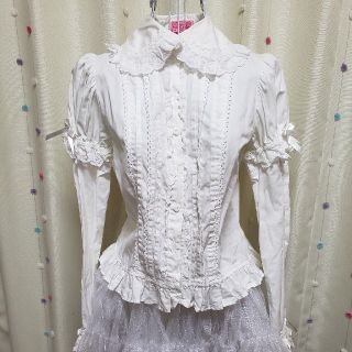 アンジェリックプリティー(Angelic Pretty)のAngelic Pretty　白　ブラウス(シャツ/ブラウス(長袖/七分))