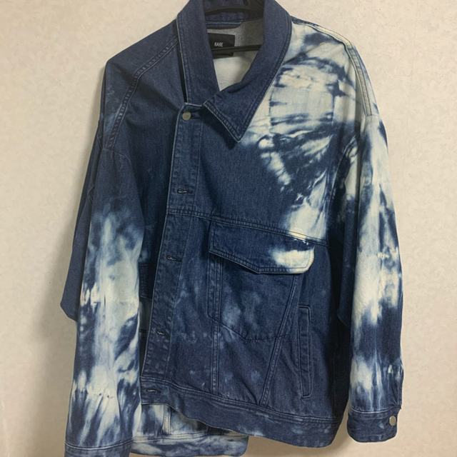 HARE(ハレ)のHARE シボリゾメGジャン メンズのジャケット/アウター(Gジャン/デニムジャケット)の商品写真