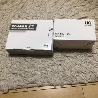 ［新品未使用］WiMAX  WX06 クラウドホワイト新品クレードル付き(PC周辺機器)