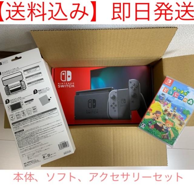 任天堂 - Nintendo Switch グレー本体 どうぶつの森