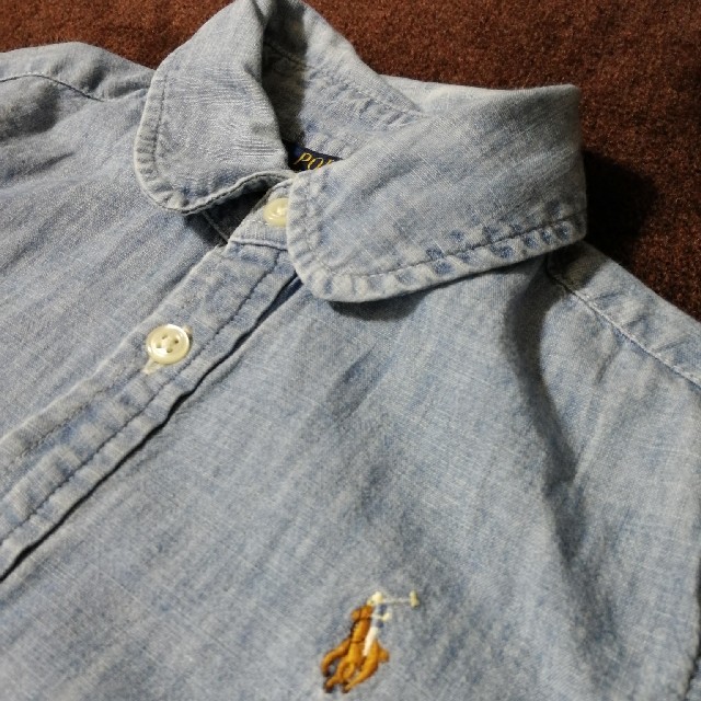 POLO RALPH LAUREN(ポロラルフローレン)のラルフローレン　デニムシャツ　キッズ　子ども　140 キッズ/ベビー/マタニティのキッズ服男の子用(90cm~)(ブラウス)の商品写真