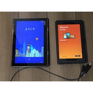 アンドロイド(ANDROID)のASUS ZenPad10 + kindle fire 8(第6世代)(タブレット)