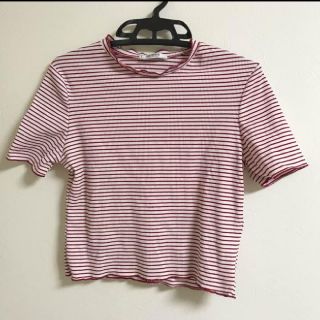 ザラ(ZARA)のZARA リブ カットソー(カットソー(半袖/袖なし))