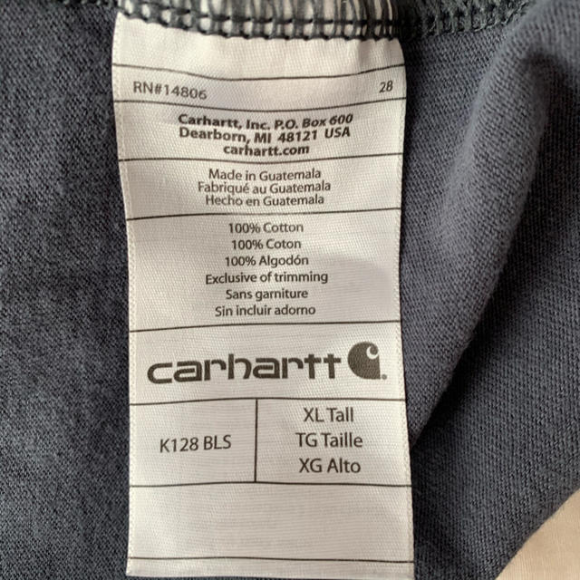 carhartt(カーハート)の★激レア★入手困難★カーハート★ボタン★ロンT★ロゴタグ★XLサイズ★ メンズのトップス(Tシャツ/カットソー(七分/長袖))の商品写真