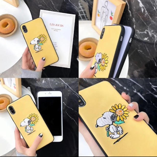 SNOOPY(スヌーピー)のラスト一点　スヌーピー  ヒマワリ　スマホケース　iPhone7/8 スマホ/家電/カメラのスマホアクセサリー(iPhoneケース)の商品写真