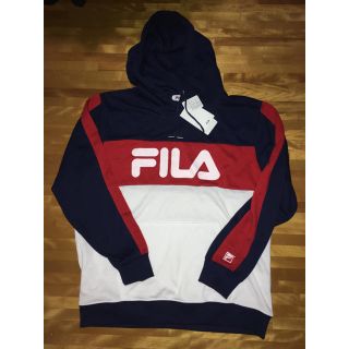 フィラ(FILA)のFILA パーカー/ネイビー×赤×白(パーカー)