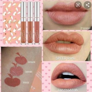 カラーポップ(colourpop)のカラーポップ "ジャスト ピーチ" リキッドリップ X 3 セット 新品 正規 (リップグロス)