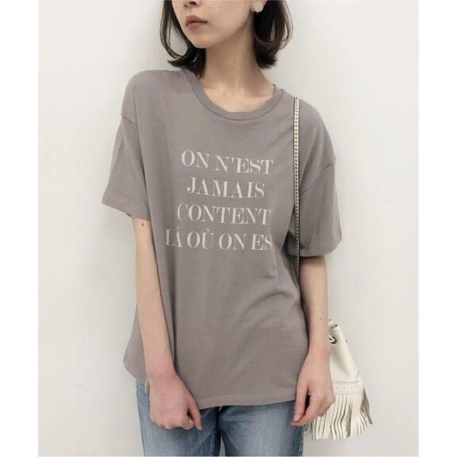 IENA 《追加》Le Petit Prince ロゴTシャツ A ♡ グレーA