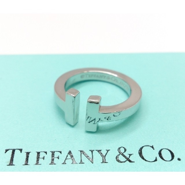 出産祝いなども豊富 Tiffany 新品仕上済 約8号 指輪 リング Tスクエア ...