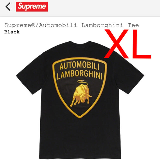 新品 Supreme Automobili Lamborghini Tee XL