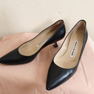 マノロブラニク(MANOLO BLAHNIK)のマノロブラニク　希少　34 ブラックパンプス(ハイヒール/パンプス)