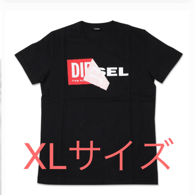 新品 DIESEL Tシャツ XLサイズ ブラック ロゴ プリント ディーゼル