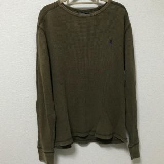 ポロラルフローレン(POLO RALPH LAUREN)のラルフローレン　ワッフルロングTシャツ　カーキ(Tシャツ/カットソー(七分/長袖))