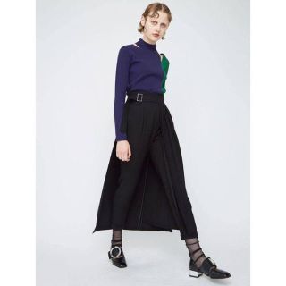 エンフォルド(ENFOLD)のUN3D BELT PANTS 黒　38サイズ(その他)