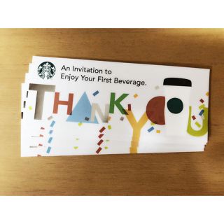 スターバックスコーヒー(Starbucks Coffee)のStarbucks スターバックス スタバ ドリンクチケット(フード/ドリンク券)