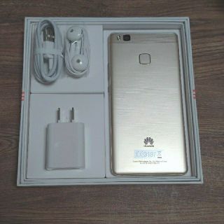 アンドロイド(ANDROID)の【美品・動作確認済】HUAWEI P9 lite ゴールド  SIMフリー(スマートフォン本体)