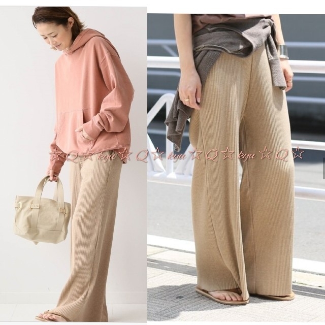 Plage(プラージュ)の新品タグ付☆ ドゥズィーエムクラス リブパンツ ☆ PLEATS PANTS レディースのパンツ(カジュアルパンツ)の商品写真