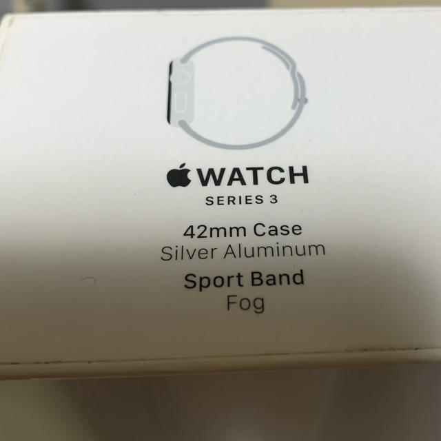 Apple Watch(アップルウォッチ)のアップルウォッチ！シリーズ３！42ミリ・シルバーアルミ！ メンズの時計(腕時計(デジタル))の商品写真