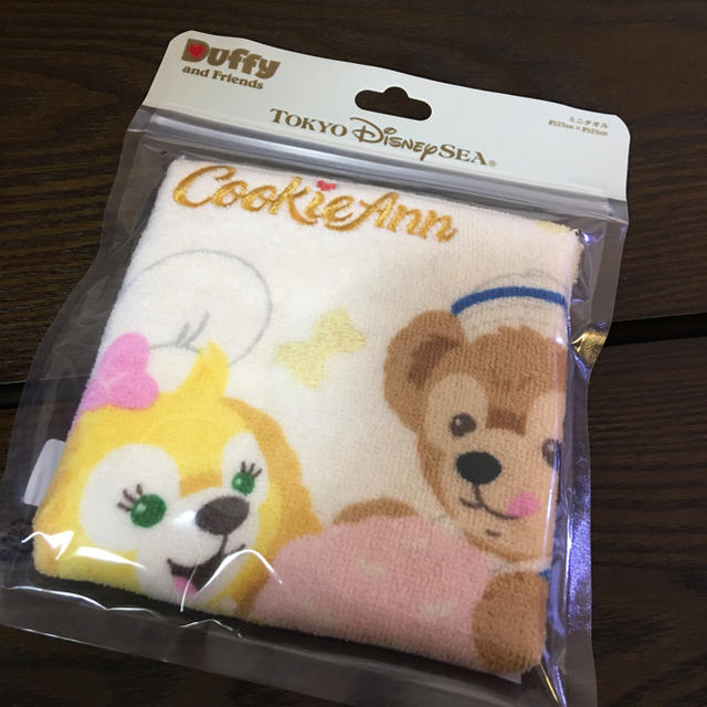 Disney(ディズニー)の新品＊クッキーアン  ダッフィー  ミニタオル エンタメ/ホビーのおもちゃ/ぬいぐるみ(キャラクターグッズ)の商品写真