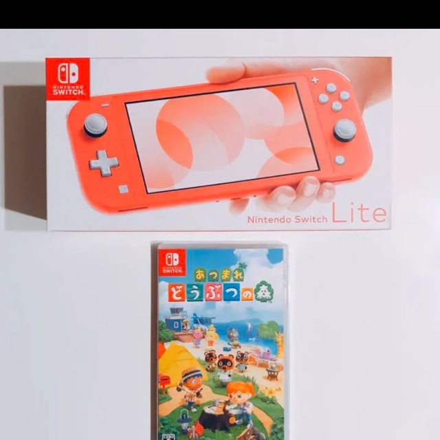 【からの】 Nintendo Switch - Nintendo Switch Lite コーラル ピンクの通販 by にゃんちゅう