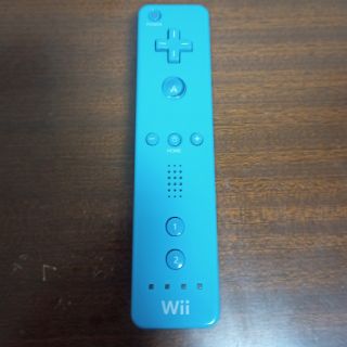 ウィー(Wii)のwii リモコン ブルー 1本 訳あり(家庭用ゲーム機本体)