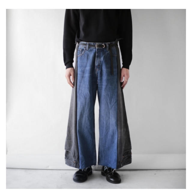 Noill REMAKE UPSIDE DOWN DENIM PANTS