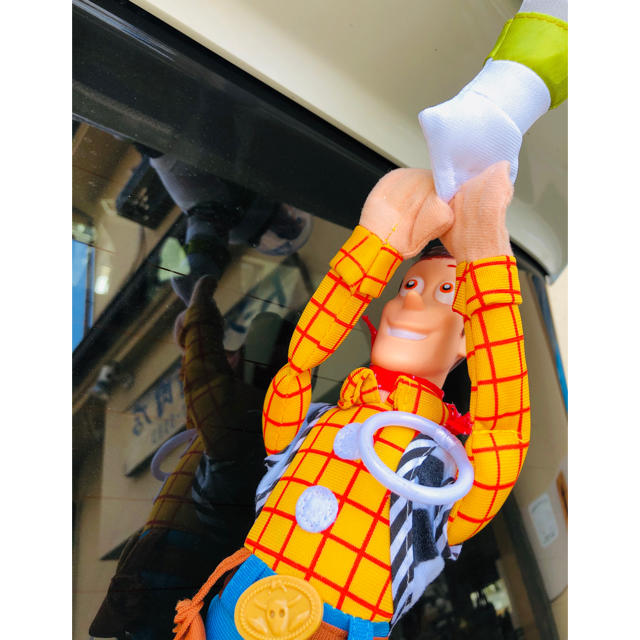 Disney(ディズニー)のトイストーリー❗️車、ぶらさがり人形♡ウッディ&バズ【固定具付き！】ディズニー 自動車/バイクの自動車(車外アクセサリ)の商品写真
