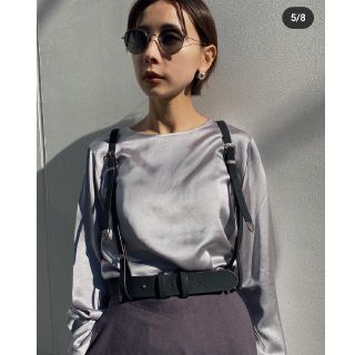 アメリヴィンテージ(Ameri VINTAGE)のアメリヴィンテージ  SIMPLE NO COLLAR TOP(カットソー(長袖/七分))