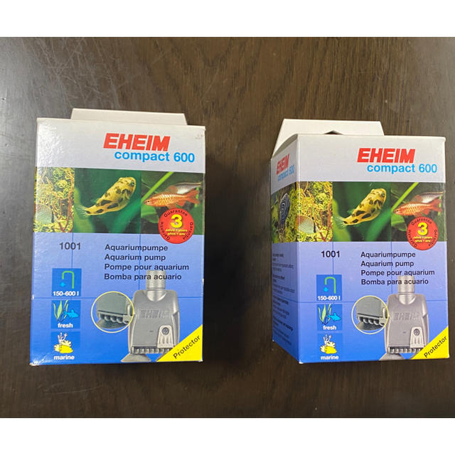 EHEIM - エーハイム 水中ポンプ コンパクトオン 600 60Hz 淡水 海水2個セットの通販 by Ggs shop｜エーハイムならラクマ