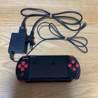 プレイステーションポータブル(PlayStation Portable)のPSP-3000 ブラック/レッド(携帯用ゲーム機本体)