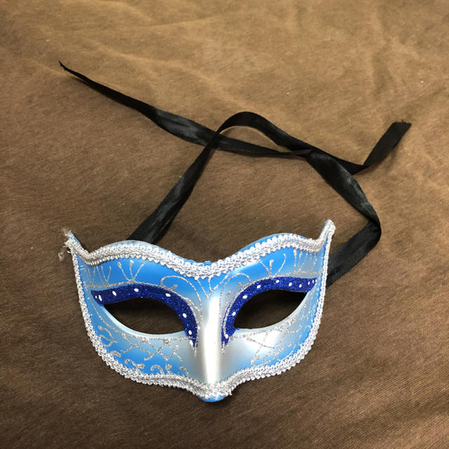 スカイブルー　仮装用マスク エンタメ/ホビーのコスプレ(小道具)の商品写真