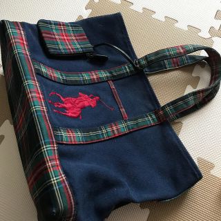 ラルフローレン(Ralph Lauren)のラルフローレン バッグ チェック柄(トートバッグ)