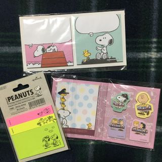 ピーナッツ(PEANUTS)のスヌーピー ふせんセット(ノート/メモ帳/ふせん)