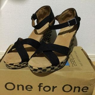 トムズ(TOMS)のTOMS＊ウエッジサンダル 25cm(ハイヒール/パンプス)