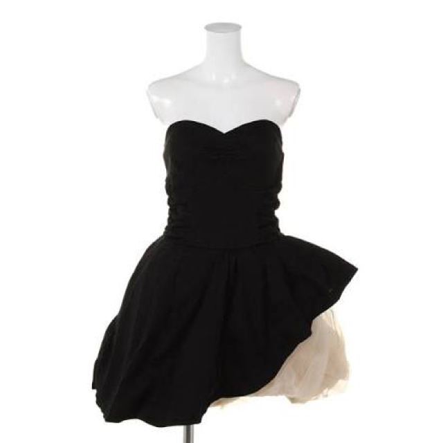 Lily Brown(リリーブラウン)のジャガードアシンメトリー ワンピース  レディースのフォーマル/ドレス(ミニドレス)の商品写真