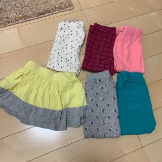 ベビーギャップ(babyGAP)の女の子　ボトムス6枚まとめ売り　レギパン　レギンス　80cm(パンツ)