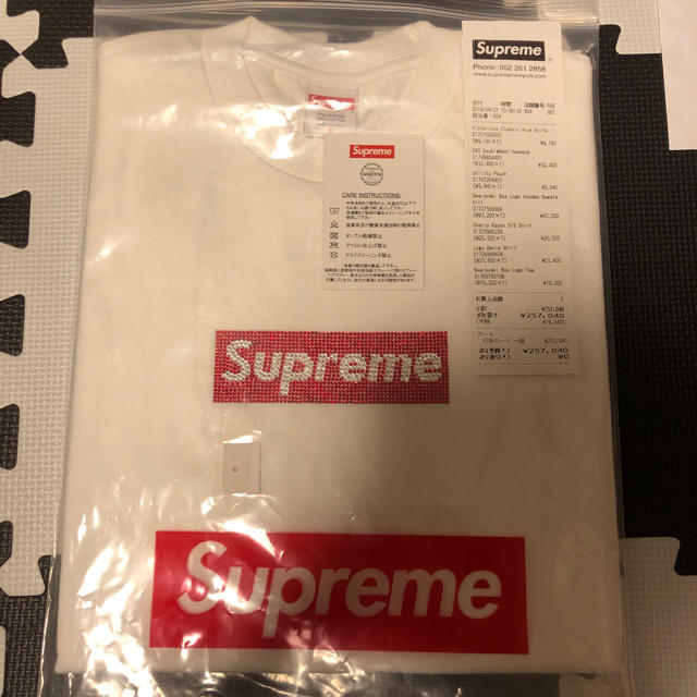 supreme swarovski boxlogo tee&hooded セット