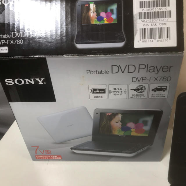 SONY(ソニー)のソニー・ポータブルDVDプレーヤー！モデル・DVP-FX 780！ スマホ/家電/カメラのテレビ/映像機器(DVDプレーヤー)の商品写真