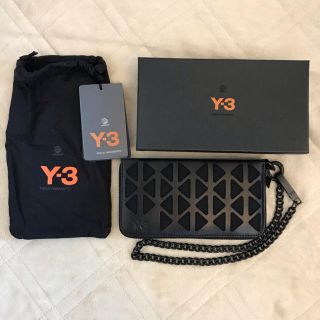 ワイスリー(Y-3)の新品未使用　Y-3 ロングウォレット チェーン付き ブラック レザー(財布)