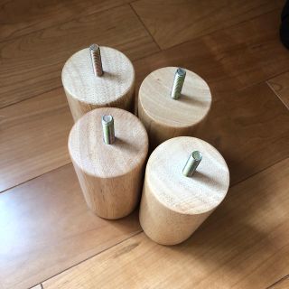 ムジルシリョウヒン(MUJI (無印良品))の無印 脚付きマットレスの脚  12センチ 4本セット(脚付きマットレスベッド)