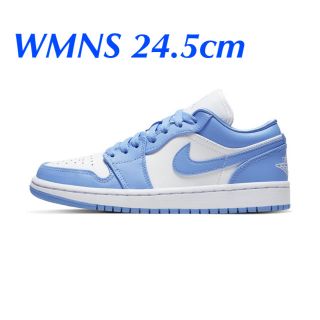 ナイキ(NIKE)のNIKE ウィメンズ　エアジョーダン1 low UNC 24.5cm (スニーカー)